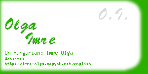 olga imre business card